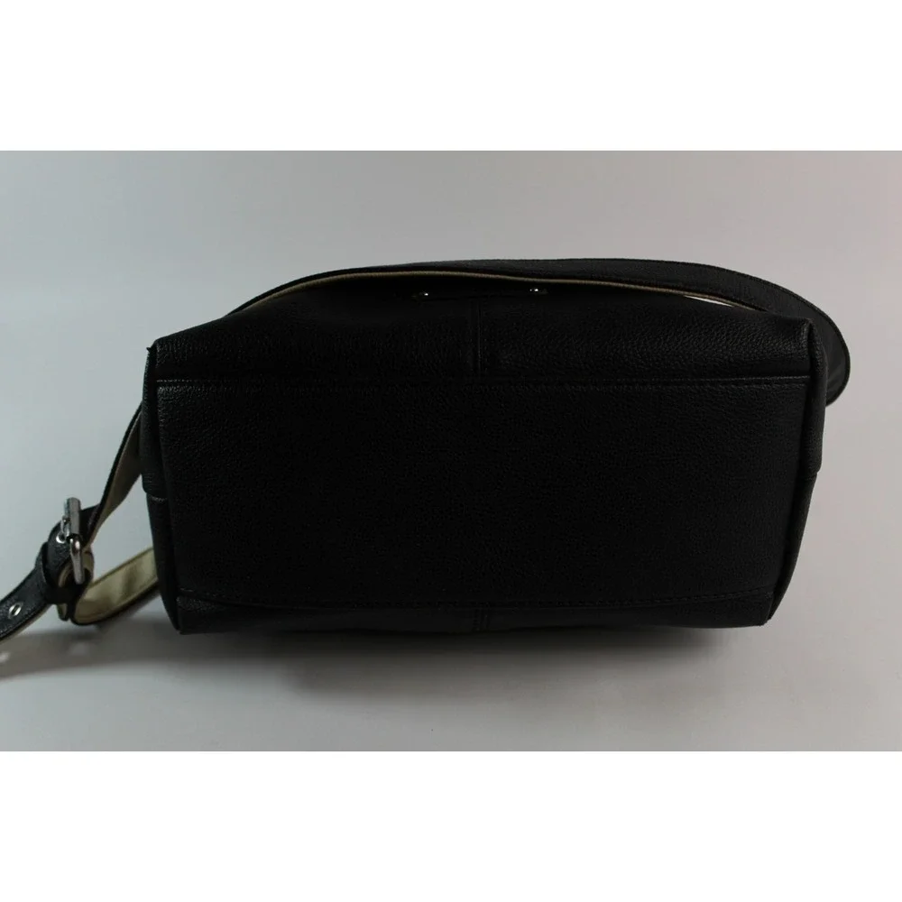 Stone &Co Black, Cream, Tan Purse with Multi Compartments Pockets